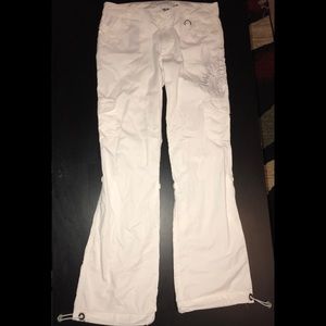White Harley Davidson comfy pants